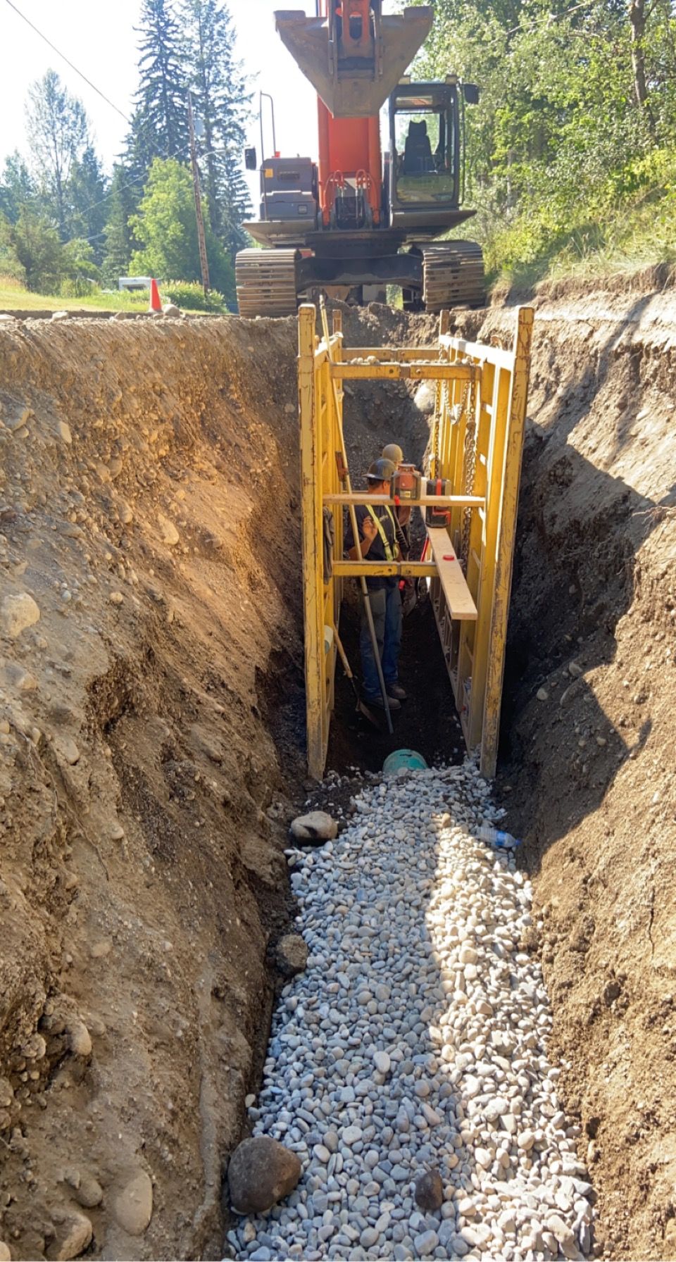 Sanitary sewer line