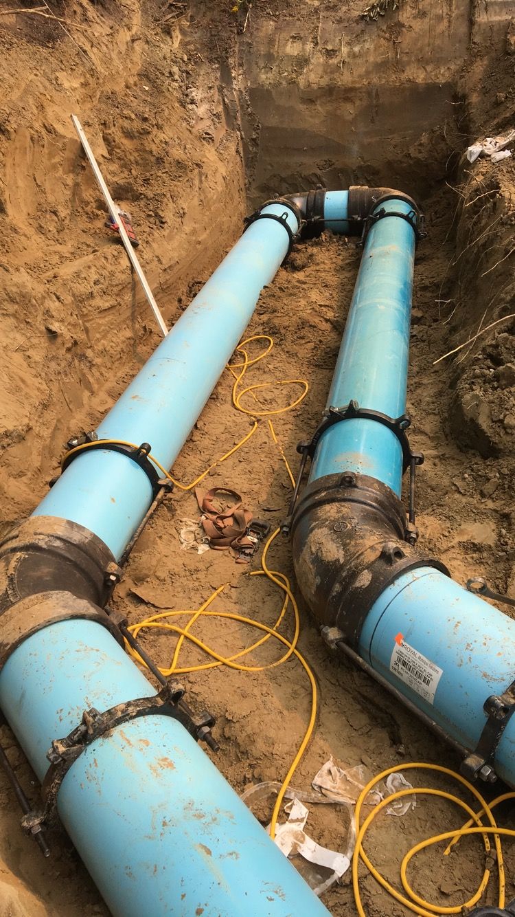 Municipal water line